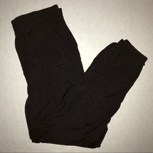 Black Champion Nylon Track Pants Size Medium